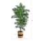 6ft. Curvy Parlor Artificial Palm Tree in Handmade Natural Cotton Planter